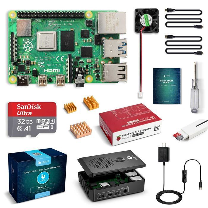 Raspberry Pi4 4GB RAM KIT MicroSD 32GB Carcasa Heat Sink | SIGILAT