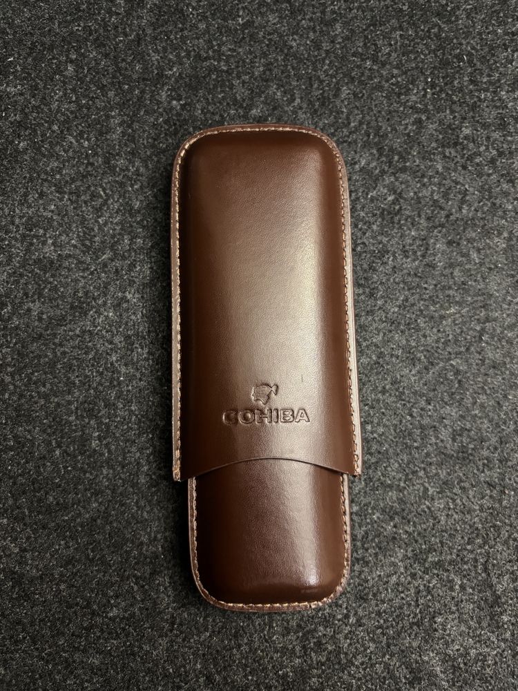 Cohiba Компактен Кожен Калъф за Пури