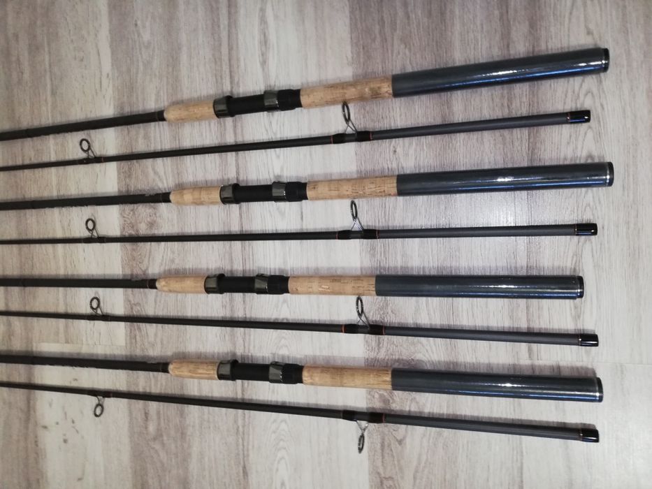 SET 4 Lansete ACTIVE Robinhan 3.0m din 2 tronsoane actiune 60-120g