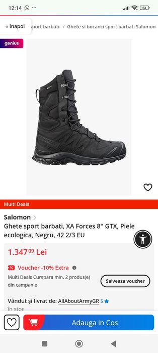 Bocanci Salomon XA forces