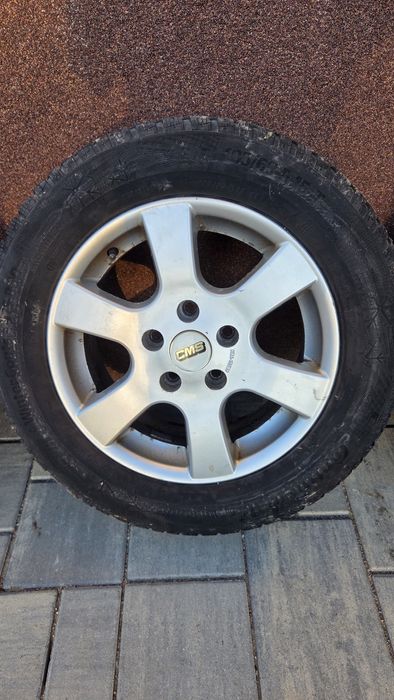 Jante aliaj echipate cu anvelope de iarnă Continental 195/65/R15 T