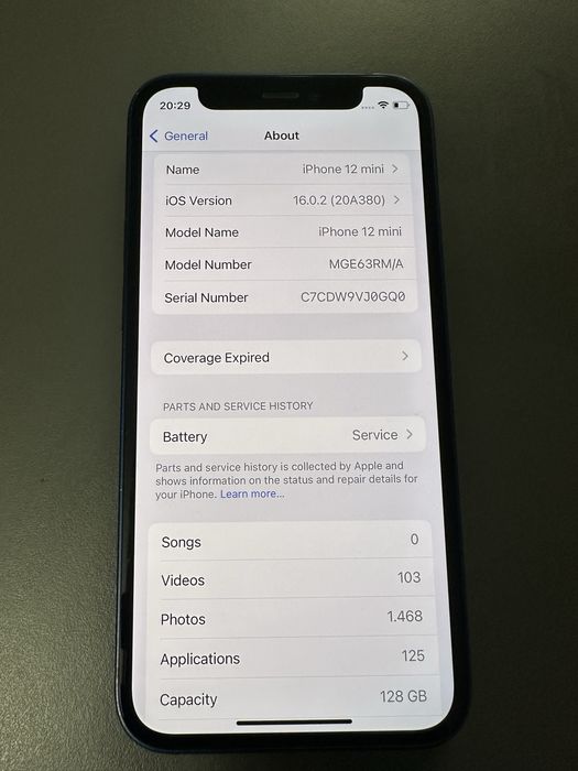 Iphone 12 mini 128 gb