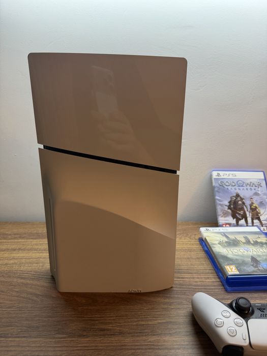 Playstation 5 Slim Disk PS5 + 2 DualSense Cotroller + FC24, God of War