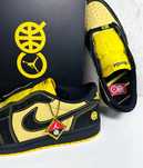 Jordan 1 Retro Low OG Quai 54 Black Tour Yellow Red