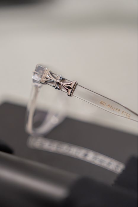 Ochelari Chrome Hearts Transparent si Argintiu