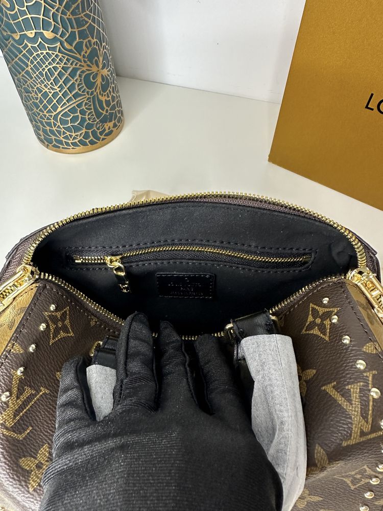 Geanta de lux Louis Vuitton speedy trunk 20 piele canvas cutie cadou
