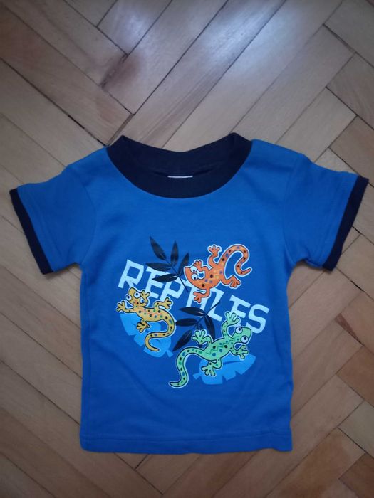 Tricou  baiat baieti fata fete albastru 1 an