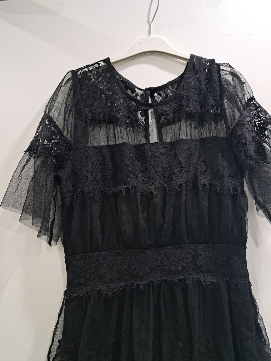Vero moda рокля тюл и дантела р-р С/М
