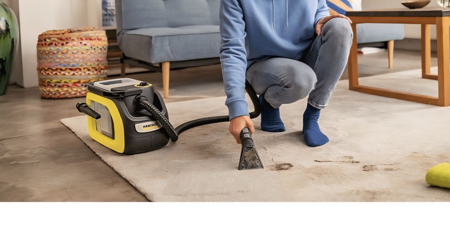 aspirator cu spălare karcher  galben negru