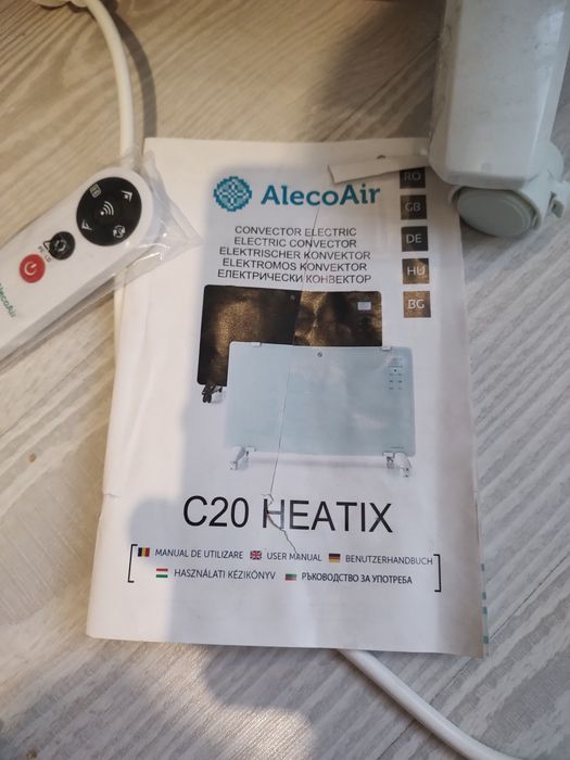 Convector electric AlecoAir C20 Heatix utilizat de câteva ori