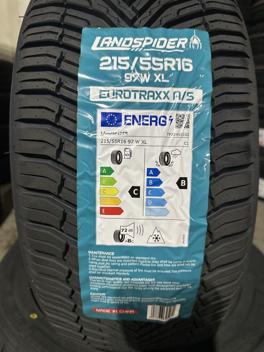 Нови всесезонни гуми LANDSPIDER 215/55R16 97W XL НОВ DOT БОРД 2155516