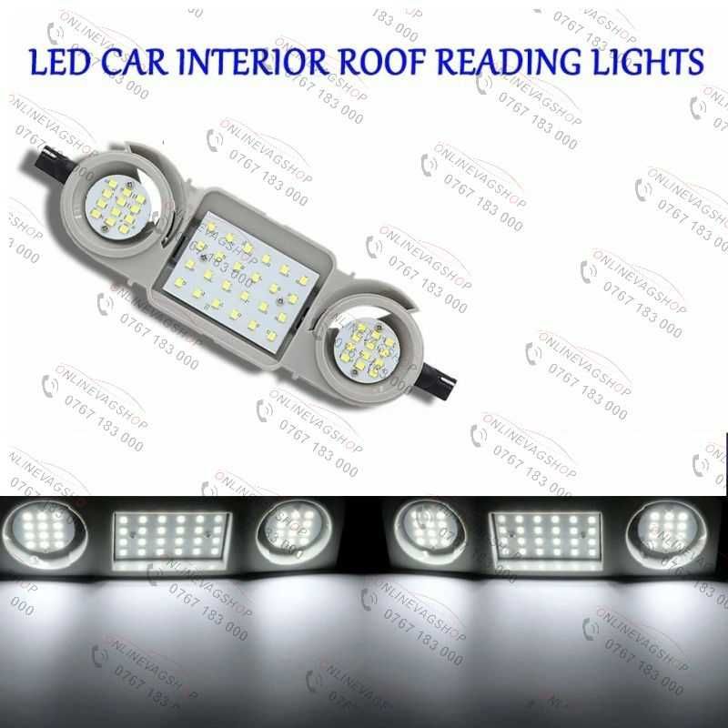 Led interior plafoniera fata + spate Passat B6 B7 CC Golf 5 Octavia 2