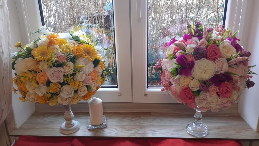 Aranjamente nunta flori artificiale