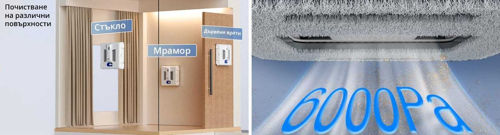 HUTT A1 Робот за почистване на прозорци плочки, огледала