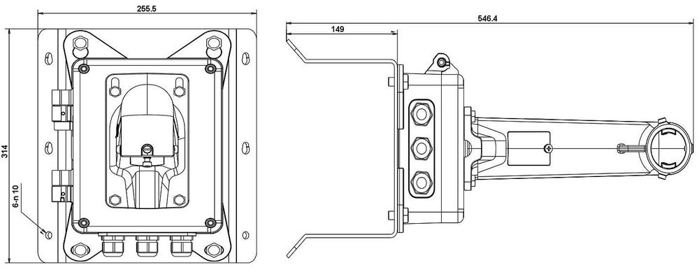 Suport camera supraveghere,speeddome Hikvision Bracket DS-1602ZJ, Nou