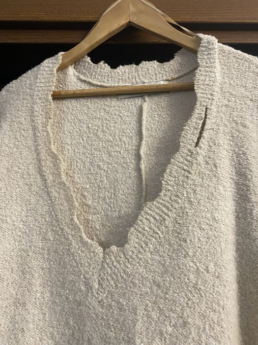 Pulover gem “rupt “ cu gauri oversize