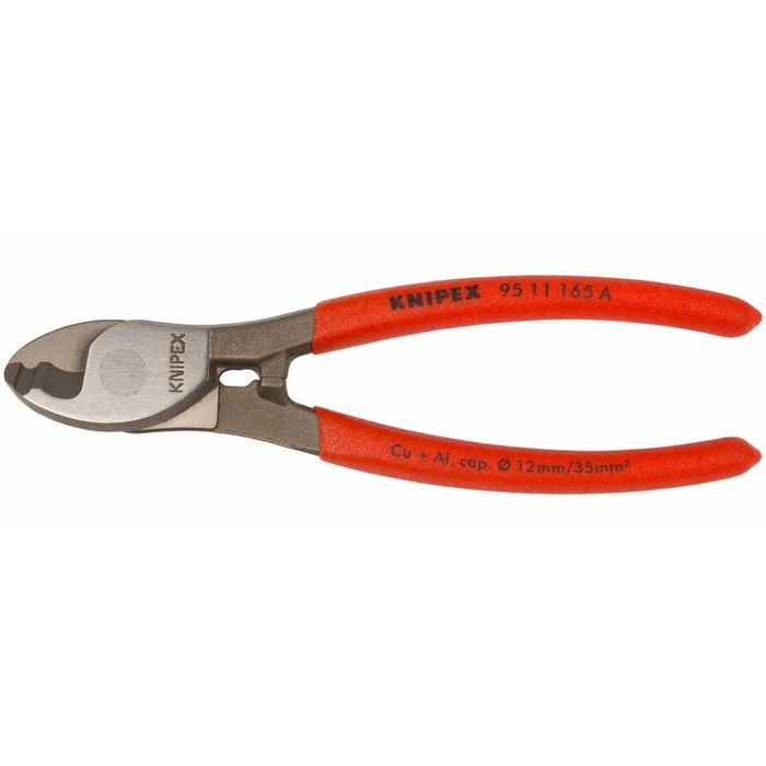 Foarfeca KNIPEX pentru taiat cabluri de cupru si aluminium, 165 mm