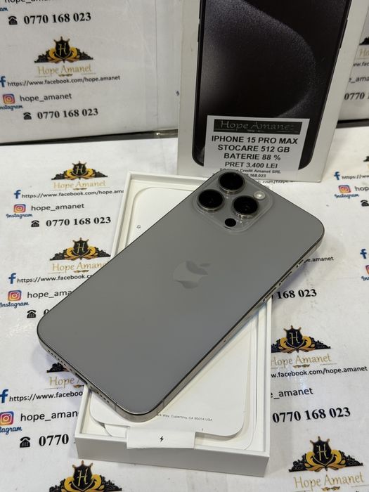 Hope Amanet P7 Iphone 15 Pro Max 512 Gb