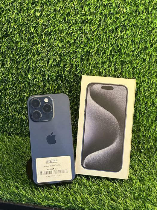 Айфон 15 про синий 128гб