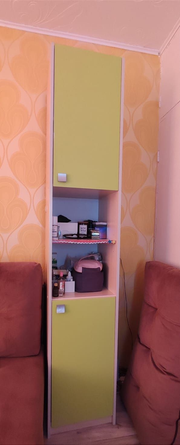 Детский гарнитур:шкаф плательный,шкаф с полками  и книжный стеллаж