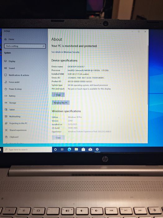 HP model 2021 office intel 8gb ram