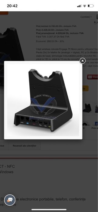 Casti Jabra Engage 65 Mono,Profesionale,Noi.Super oferta