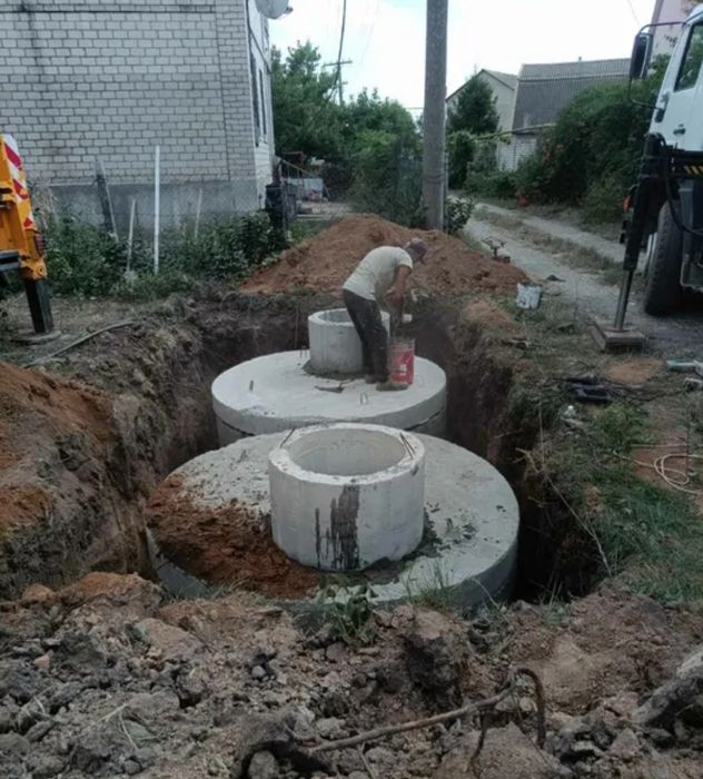 Копка траншей,Септик под ключ,туалет, земляные работы