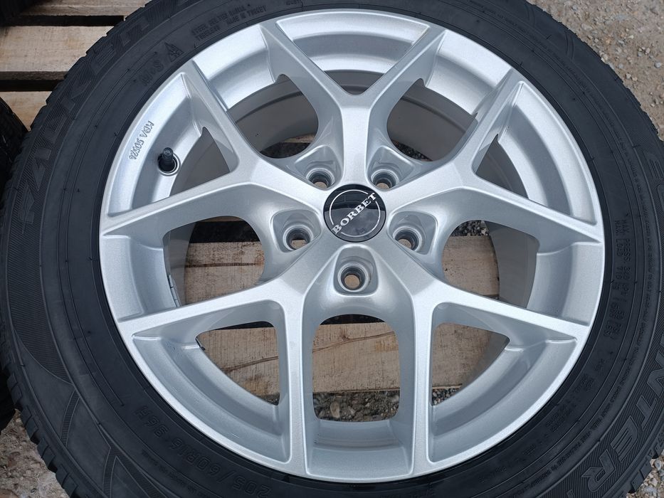 Лети джанти 16ки 5х108 Borbet + зимни гуми 205/60/16 Falken