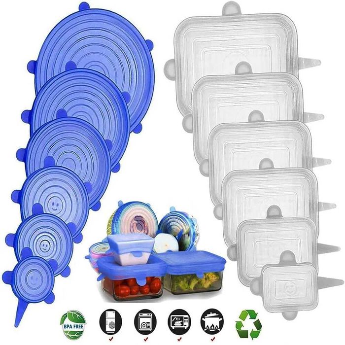 Capace de silicon flexibile reutilizabile borcane vase carcase Noi!