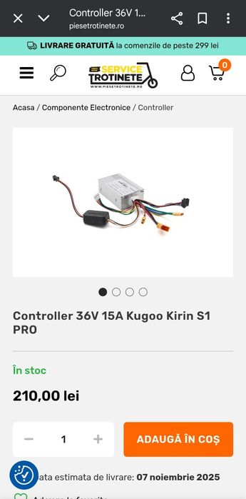 Controller Kukirin S1 Pro Nou-Model 6 Mufe