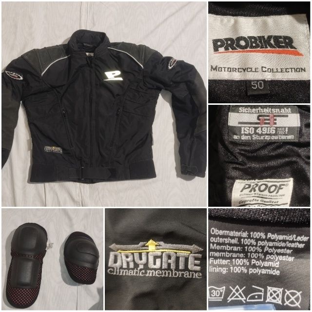 Geaca Probiker DryGate mărime 50 poliester piele protecții rezistenta