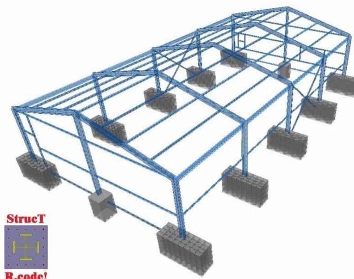 Vand hală metalică 10x30,hala se poate vinde completă dar și pe elemen