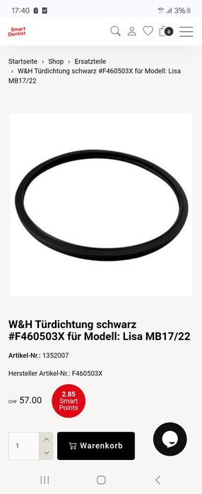 W&H Lisa mb17/22 garnitura