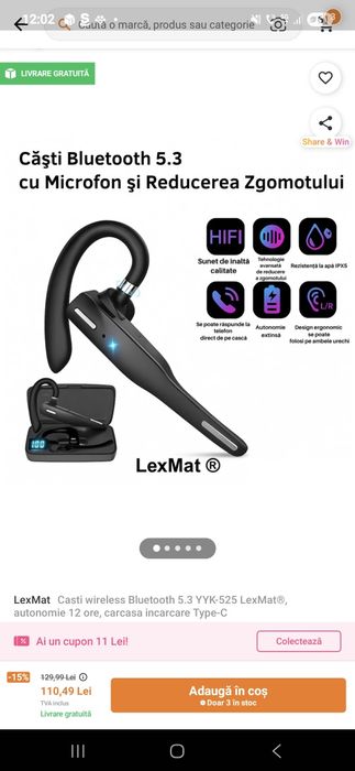 Casca Bluetooth aproape noua