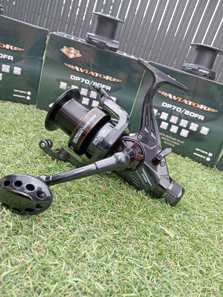 Aviator DP80FR, cu 11 rulmenti, tambur metalic LongCast