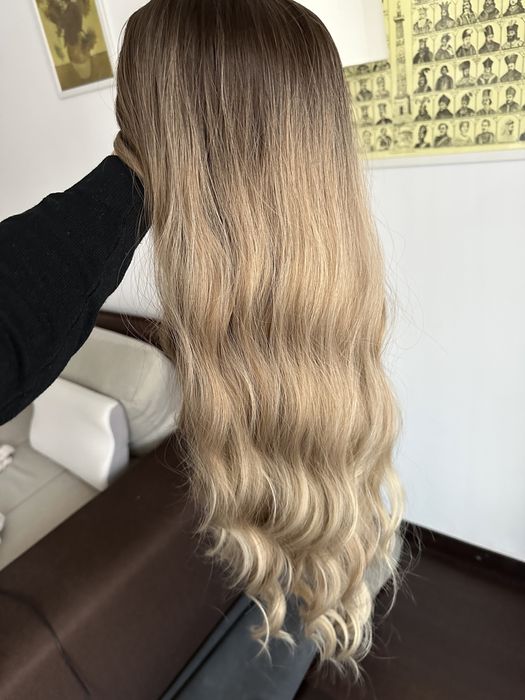 Peruca blond ombre kanekalon