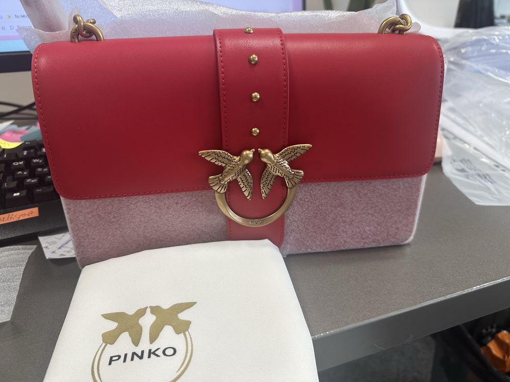 PINKO Нова и оригинална чанта- 27 см