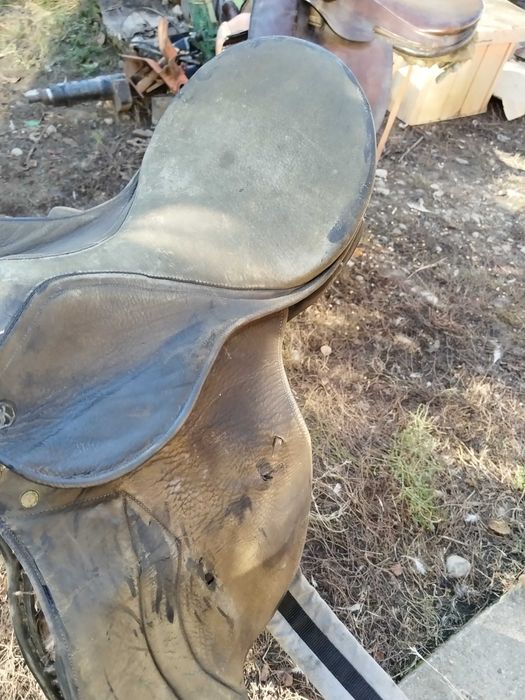 Șa piele originala model clasic călărie
