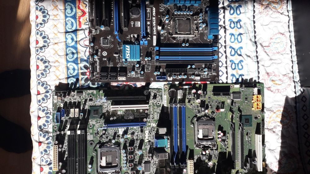 Placa baza socket 1155 3 buc procesor i3 stare necunoscuta B75A MSI et