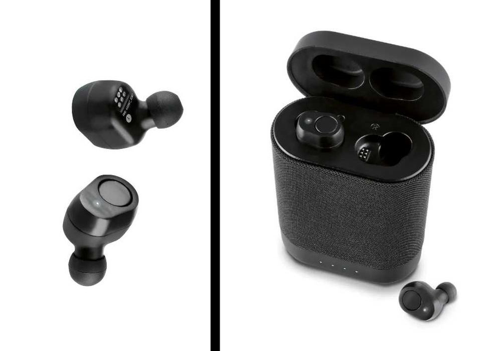 Căști + BOXĂ cu DIFUZOARE wireless, bluetooth, noi, realizate Germania