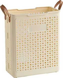 Пластмасов кош за пране / съхранение с капак и дръжки - нов!