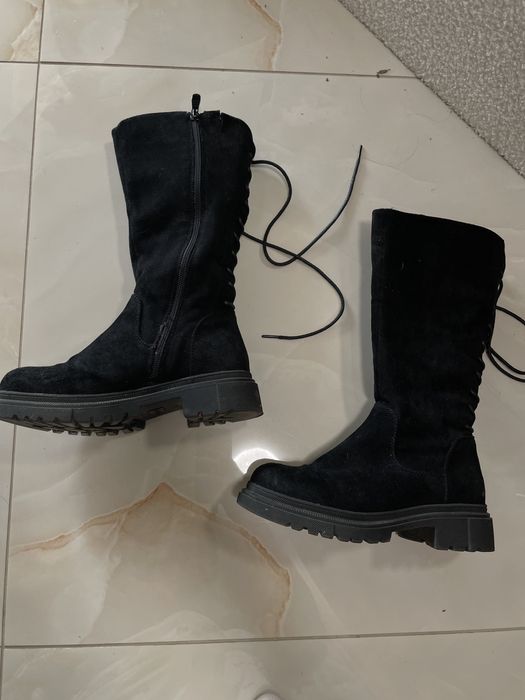 Детски ботуши 34 номер велур