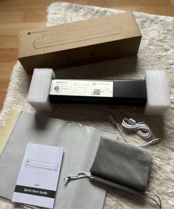 Imprimantă tatuaj Phomemo M08F A4 + 10 foi - Nou,Sigilat