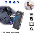 Nasture cu Camera Spion ,mini camera nasture camasa spy microfon negru