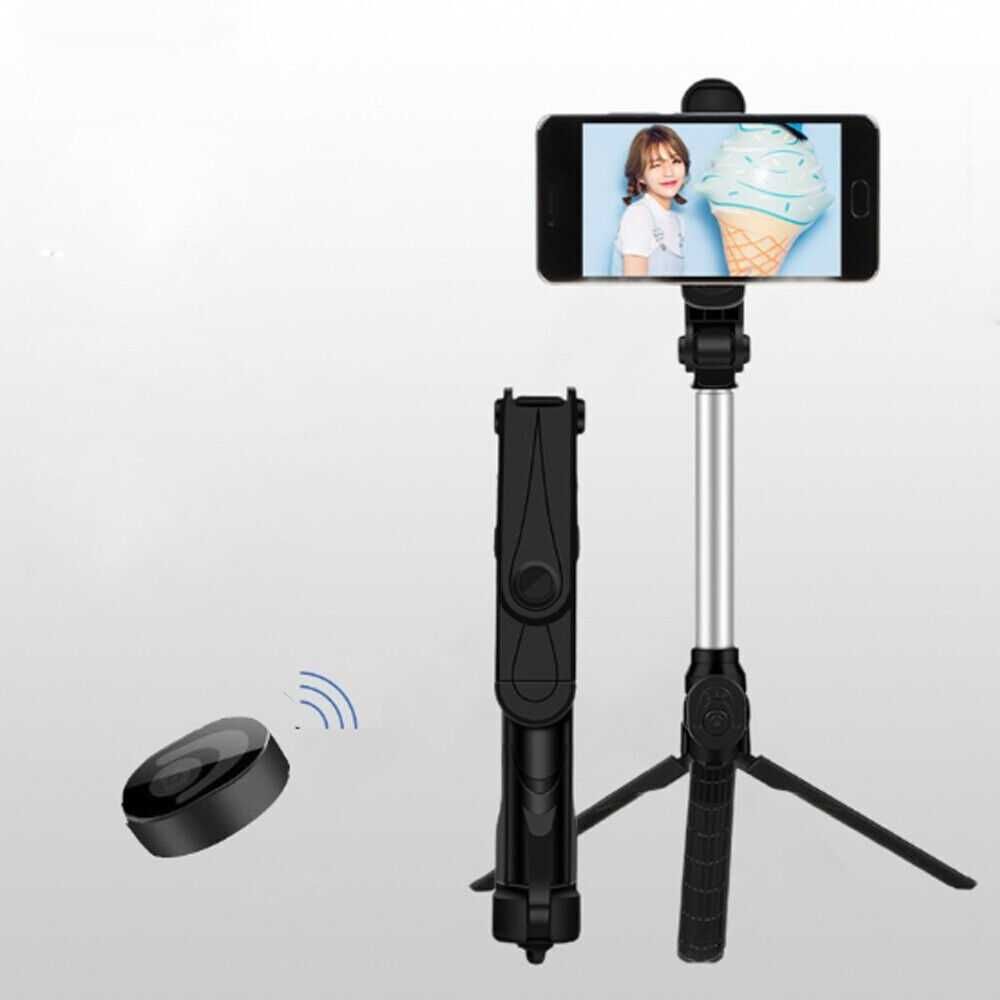 Selfie Stick Trepied telecomanda bluetooth iPhone X, Samsung. Nou!