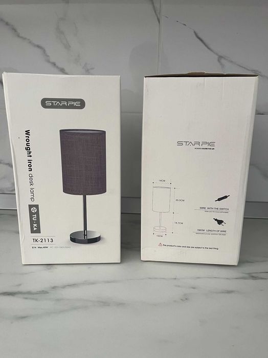 Set 4x Veioza Ø14x39cm gri