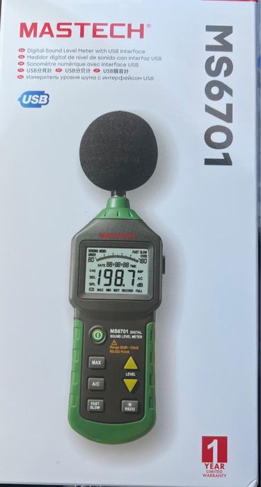 Mastech шумомер MS6701