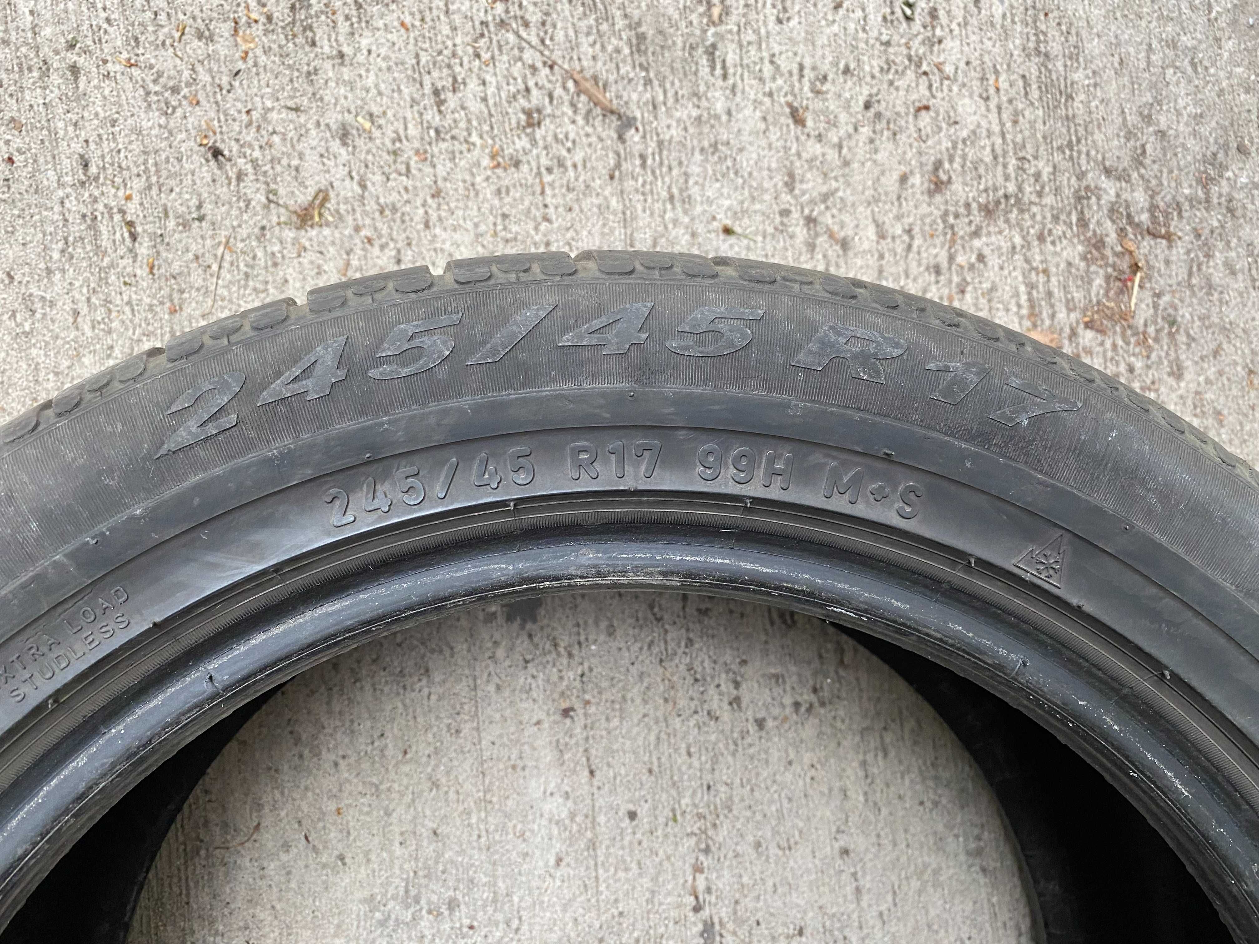 Продавам 1бр. зимна гума Pirelli 245/45/17