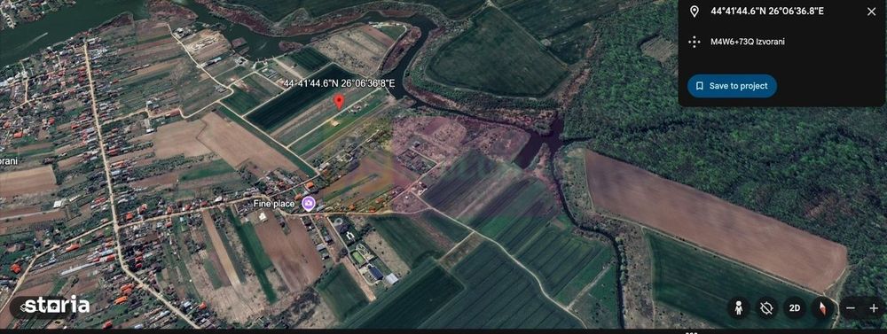 Izvorani - Teren intravilan langa lac | Rezidential P+1E