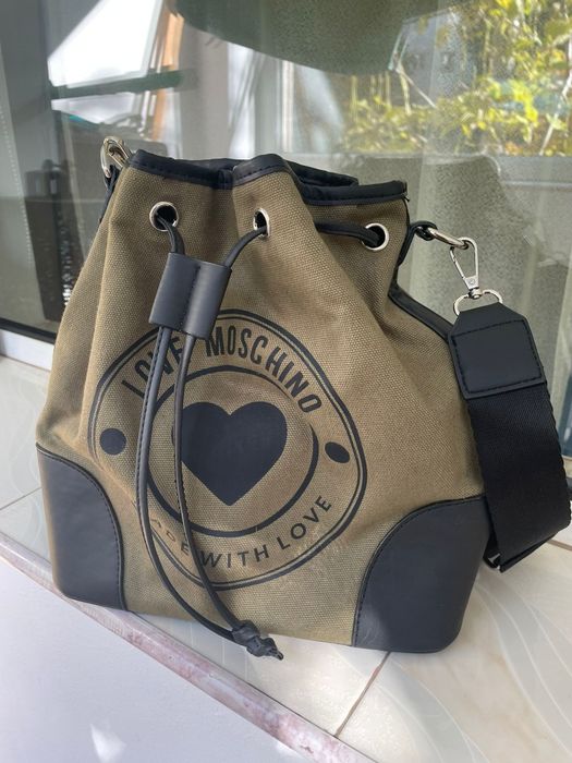 Rucsac verde din pânză